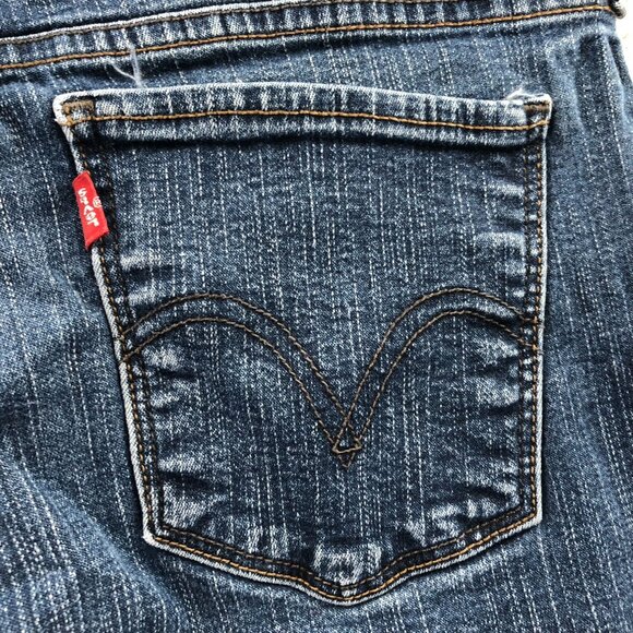 Levis Womens The Original Jean Jeans Size 8 Blue Denim Skinny Legging Casual - Picture 15 of 16